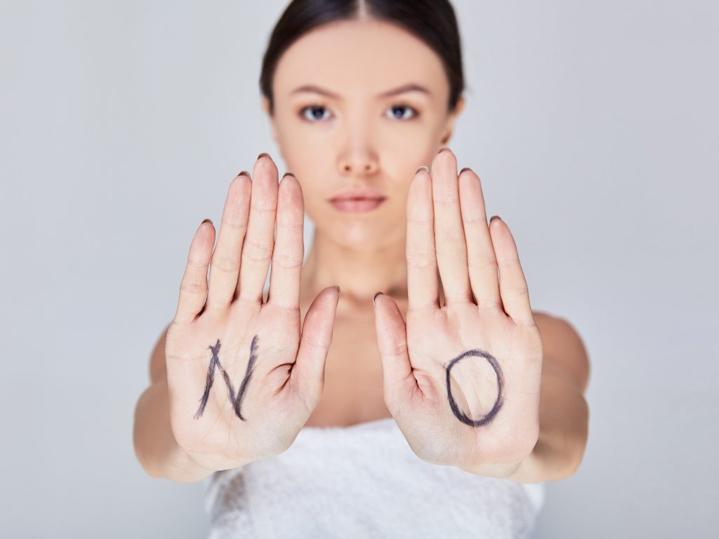 saying no is majorly important to ending period pain